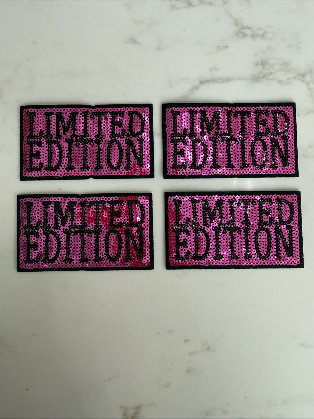Hand Crafted Sequin 'LIMITED EDITION' Patches